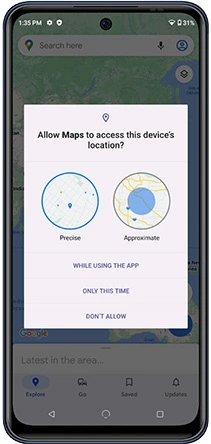 android os location options