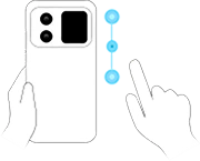 b40 vista display interaction swipe up down messages