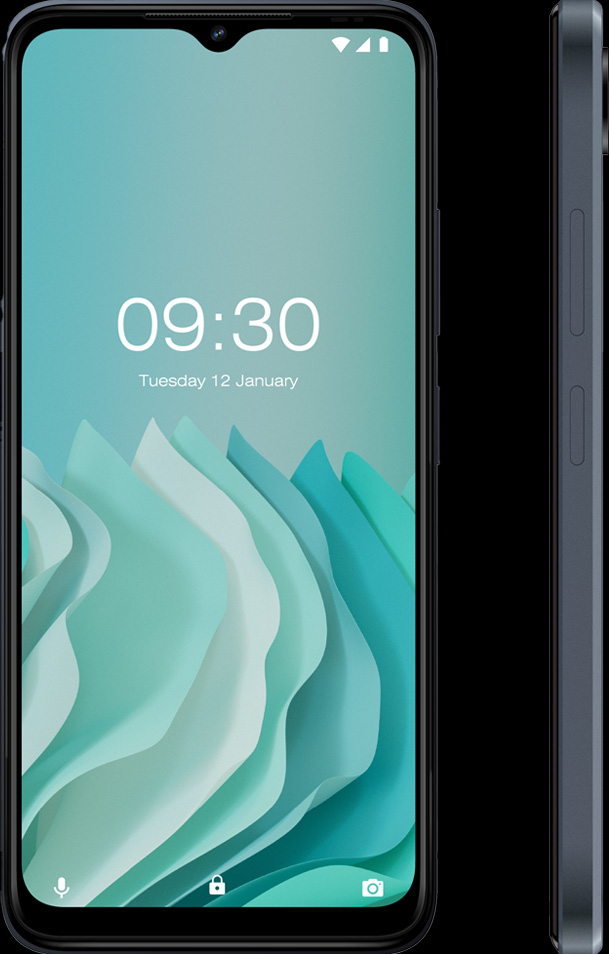 X7 Plus smartphone front and side