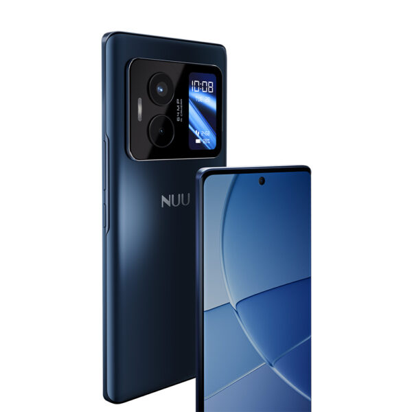 b40 android phone front back angled